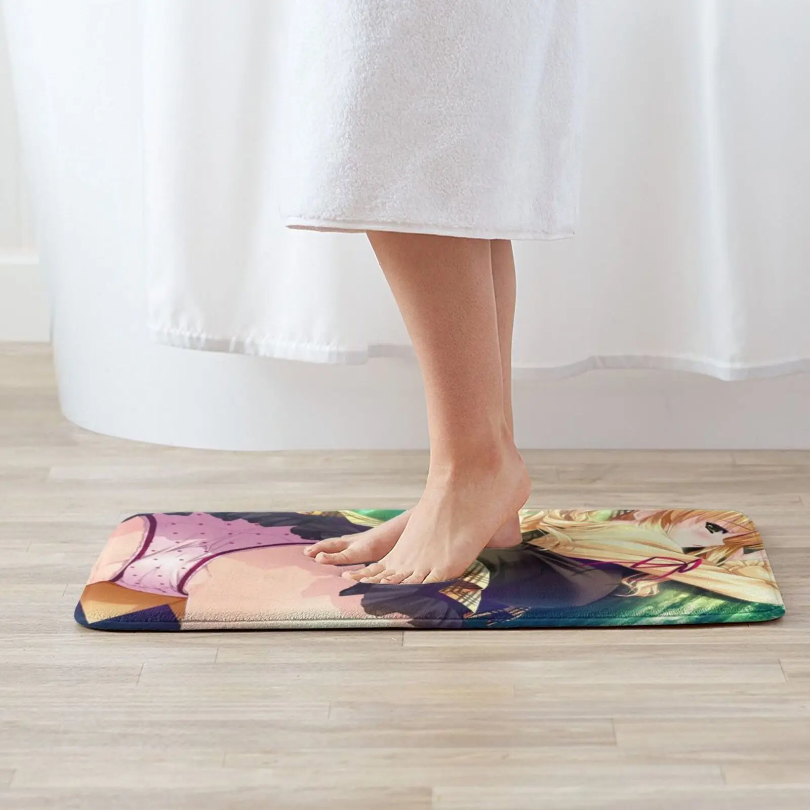 Sexy Anime Girl Bends Down In A Pose Entrance Door Mat Bath Mat Rug President Elect Joe Biden 46th President Of The United