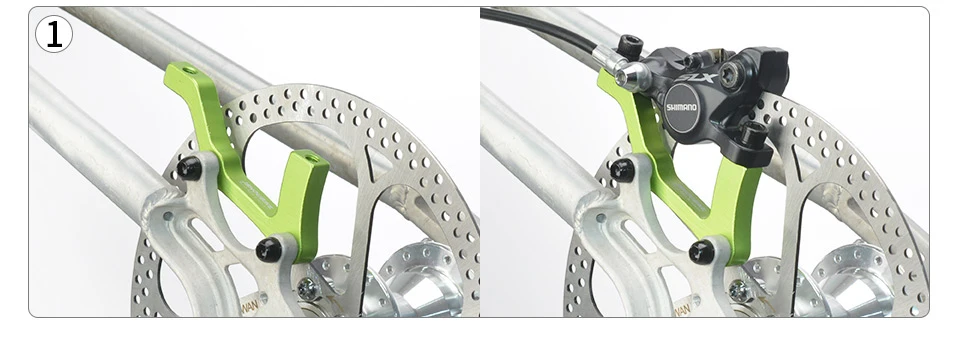 JSHOU BIKE Scheibenbremsenadapter MTB-Teile PM/IS-Konverter A auf B Scheibenbremshalterung für 140 160 180 203 mm Rotor Fahrradzubehör – Detail 11