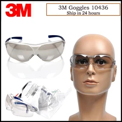 3M 10436 Safety Protective Goggles Streamlined Protective Glasses Mirror Reflective Scratch Resistant lenses G82310