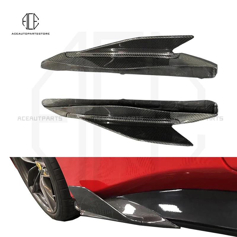 Carbon Fiber Car Side Skirt For Ferrari 488 GTB Capristo Style Side Skirts Car Accessories High Quality