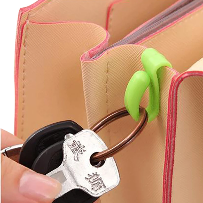 2Pcs Creative Anti Lost Bag Hooks Installed Inside Built-in Bag Inner Hooks Key Holders Key Clips For Easy Carrying