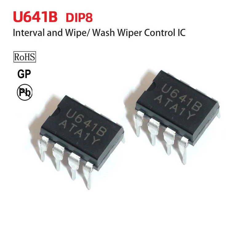 U641B DIP8 BInterval and Wipe/ Wash Wiper Control  IC ASIC ic Integrated circuit