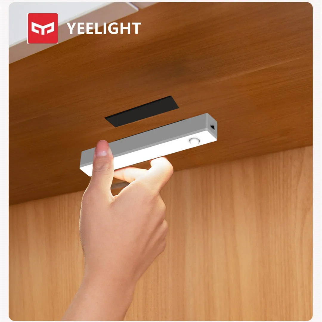 Yeelight PIR Motion and light Sensor LED Under Cabinet Light Auto On/Off 4000k For Kitchen Bedroom Closet Wardrobe Night Lights