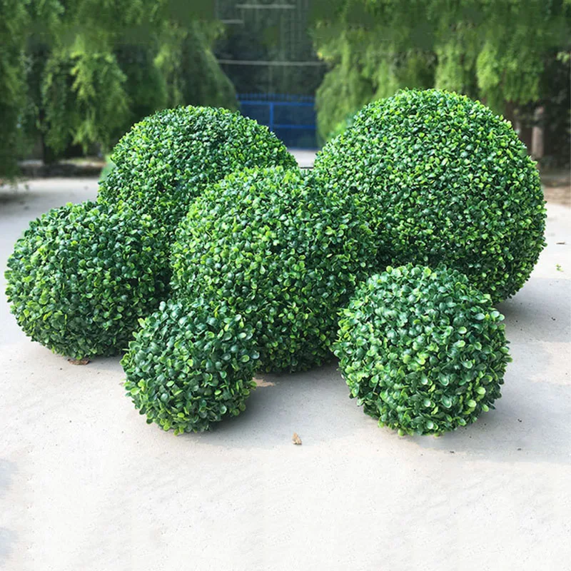 Artificial grass ball, eucalyptus ball, indoor hanging ball, garden, wedding, outdoor decoration, fake ball