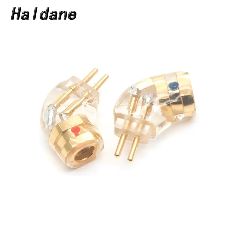 Haldane par de pasos cortos de 0,78 MM macho a MMCX hembra Adaptador convertidor para auriculares yinyoo st7/thieAudio legacy 3/hidizs/hibyr