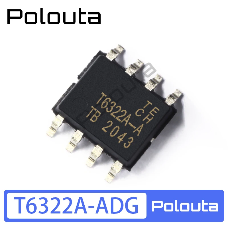 10 Pcs/Set Polouta T6322A-ADG SOP-8 SMD IC Driver Chip Diy Electric Acoustic Components Kits Arduino Nano Integrated Circuit