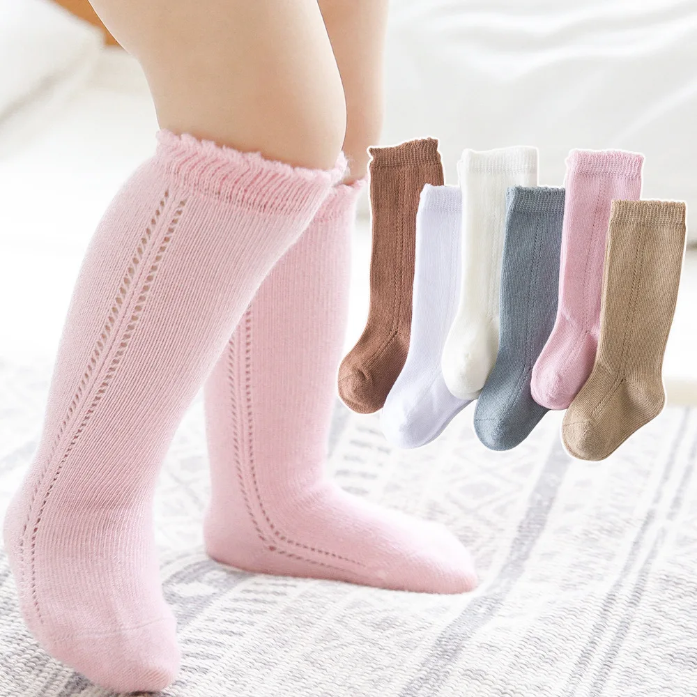 Autumn Baby Toddlers Spanish Socks Knee Soft High Cotton Spain Style Floor Socks Childrens Princess Socks for Girls Pantyhose