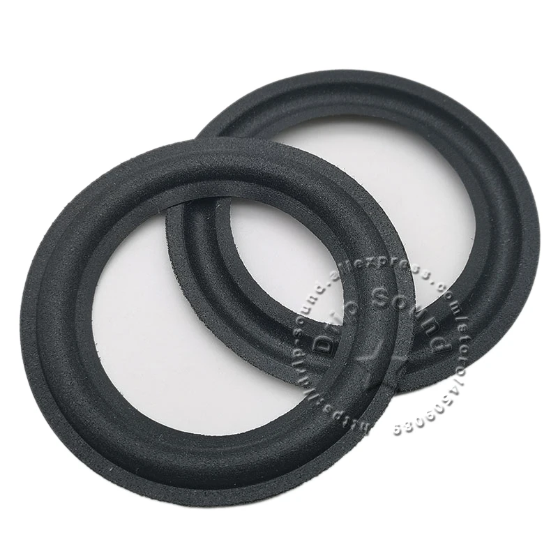 2pcs 2"/2.5"/3"/3.5" Inch Speaker Foam Folded Edge Ring Woofer Repair Side Surround Circle Replacement Parts 50-90mm/1.97"-3.54"