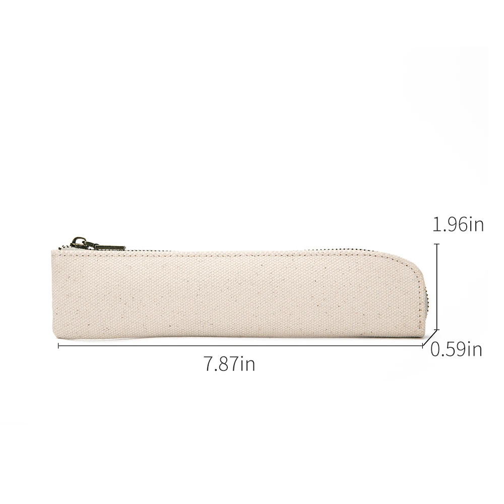 Canvas pencil case cartuchera escolar Fresh canvas mini pen bag creative pencil case