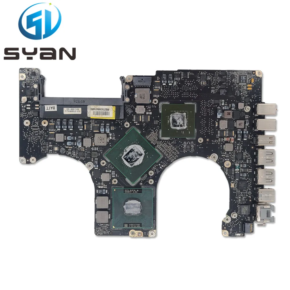 

A1286 2.4ghz Core 2 Duo P8600 Logic board for Macbook Pro 15.4" 820-2330-a Motherboard 2008-2012 820-2523-B 820-2915-A 820-2850