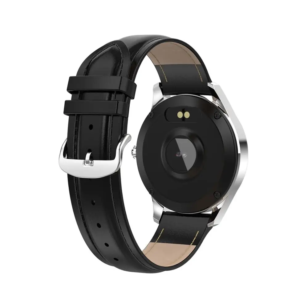 الأصلي حزام ساعة اليد ل KW10/KW20 ساعة ذكية 18 مللي متر الفولاذ المقاوم للصدأ/جلد النساء حزام (استيك) ساعة استبدال Smartwatch معصمه