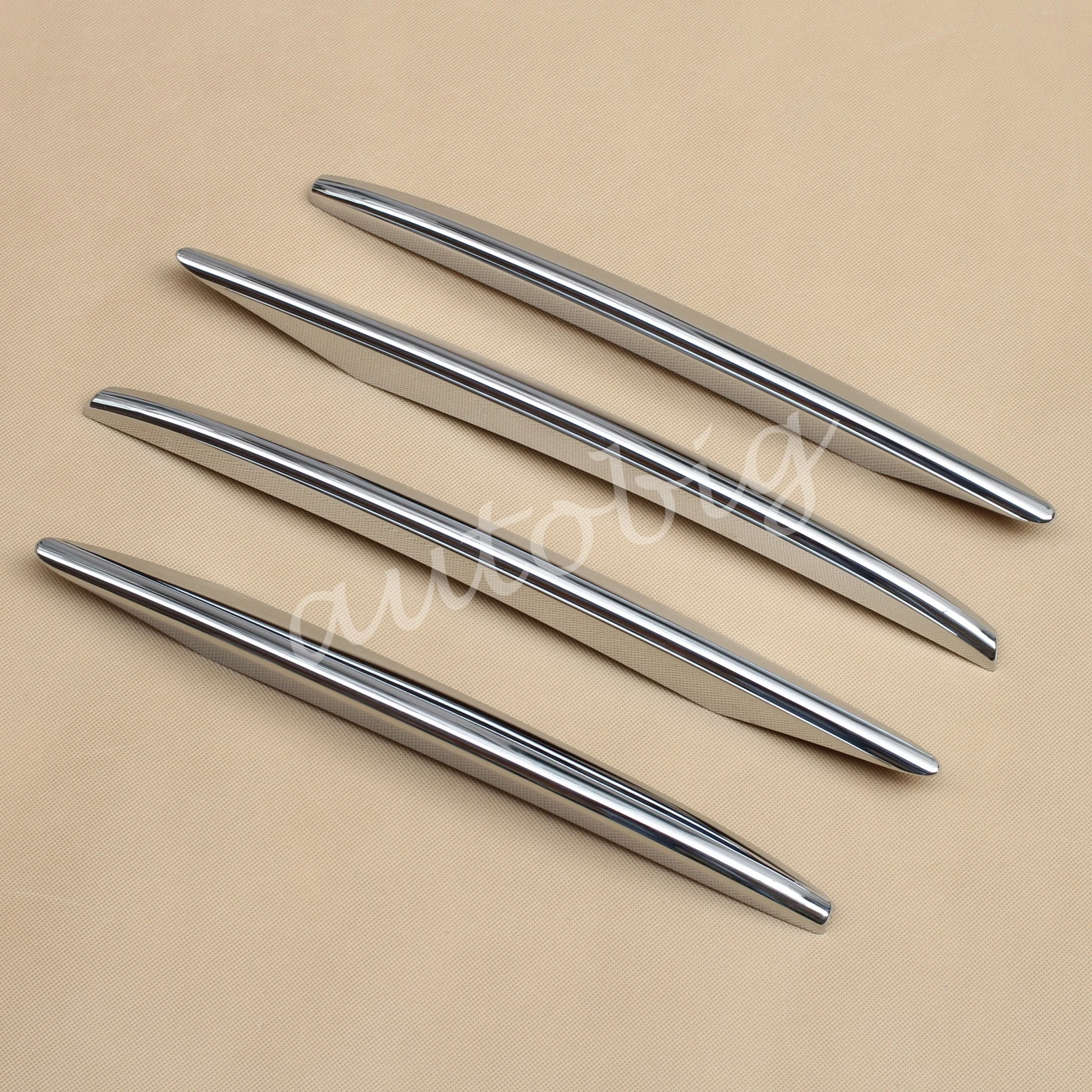 Chrome Fog Light Strips For Mercedes-Benz E-Class W213 S213 C238 A238 2017-2020 Front Grill Grille Molding