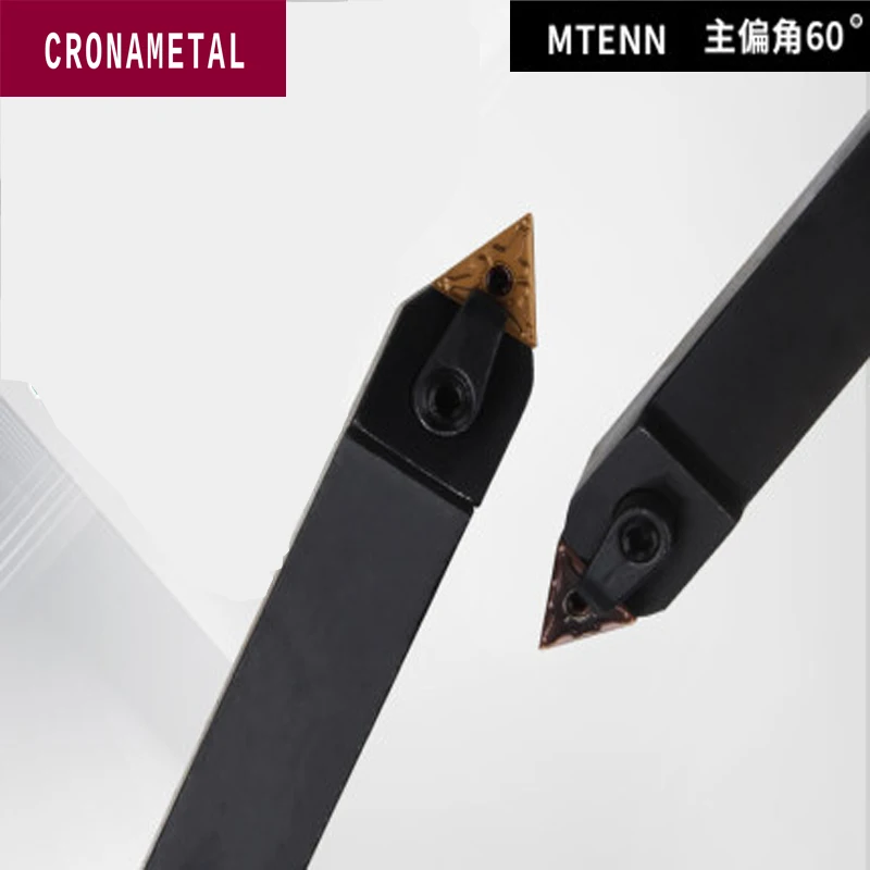 CRONAMETAL 60 ° outil de tour a metaux insert carbure outil de tournage externe CNC porte-outil de tour MTENN2020K16/2525M16