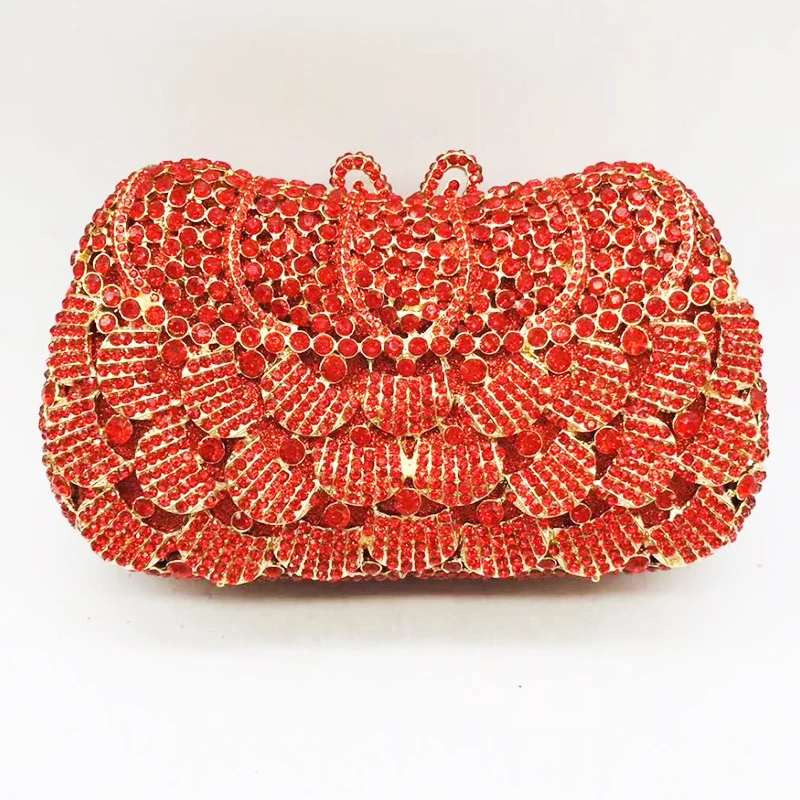 WHTUOHENG Women's Diamond Evening Clutch Bag Crystal Party Dinner Purses Luxury Rhinestone  Formal Handbag Stone Clutches