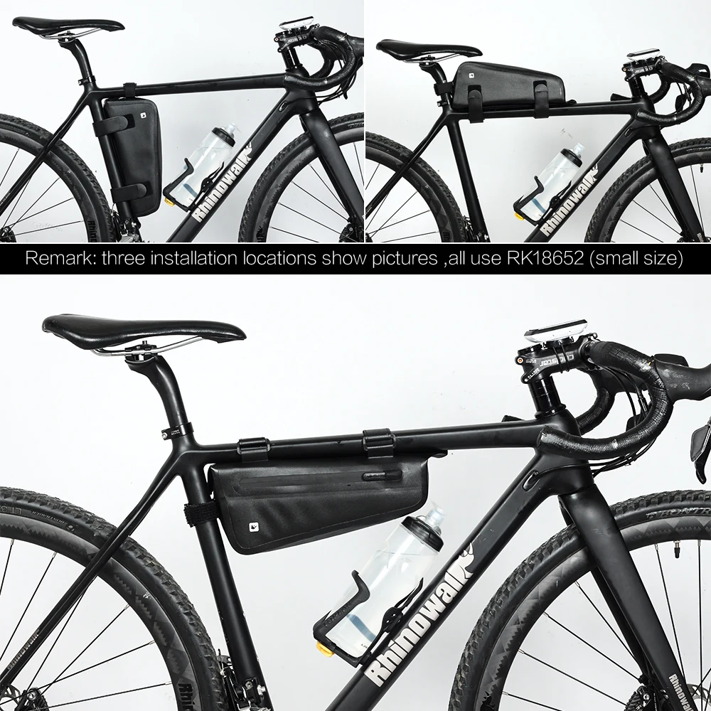 Rhinowalk Bike Triangle Bag Waterproof Bike Frame Front Tube Bag Cycling Bag Triangle Pouch Frame Holder Bicycle Accessories