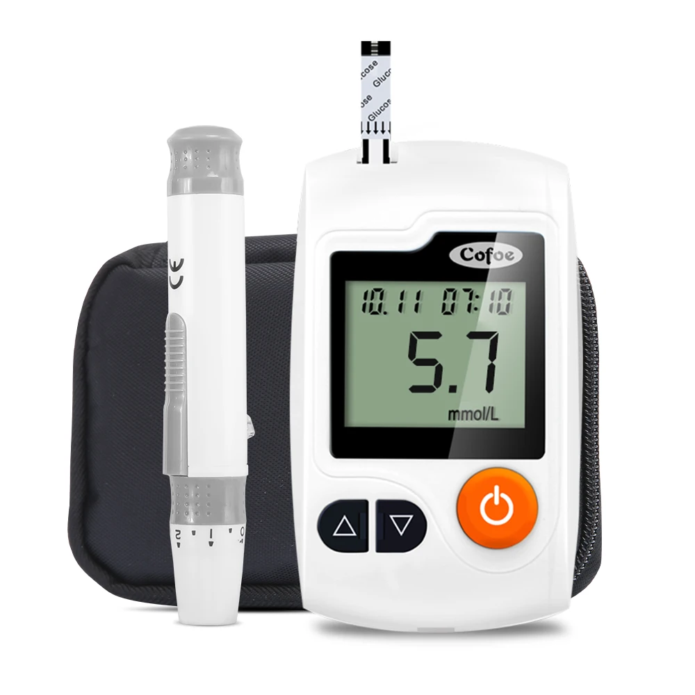 Cofoe Yili Blood Glucose Meter & Test Strips & Lancets Needle Diabetic Tester Medical Blood Sugar Monitor Glucometer for People