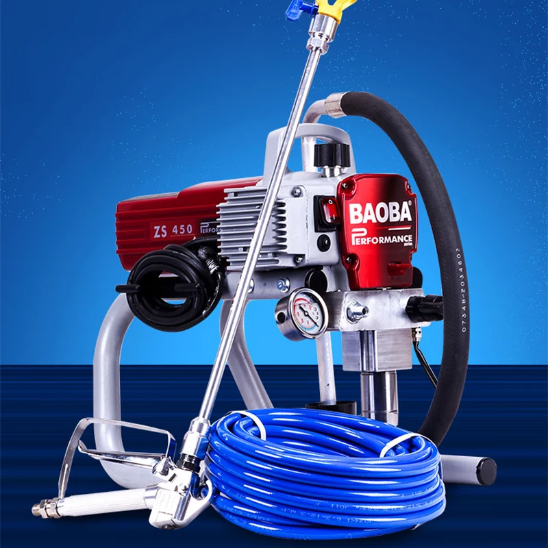 Imagem -06 - Máquina de Pulverização da Pintura da Parede do Agregado Familiar da Máquina de Pulverização da Pintura da Pintura do Látex Mal Ventilado de Alta Pressão