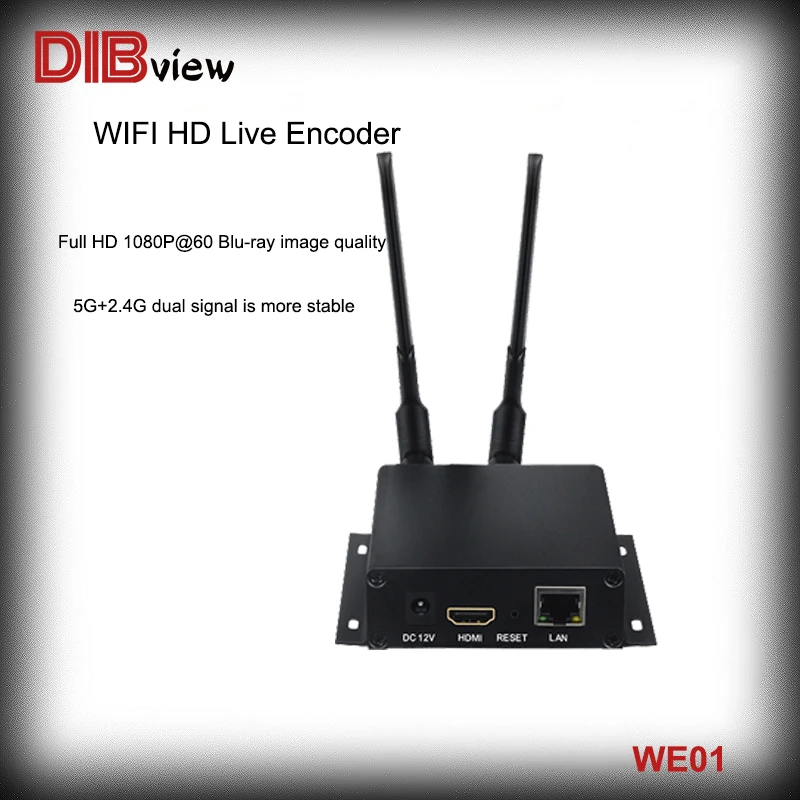 

Dibvew WE01 H.264 WIFI audio streaming HDMI to IP streaming encoder RTSP, HTTP, RTMP, UDP, multicast and unicast