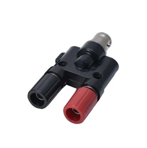 2pcs BNC Female jack To Two Dual 4mm Banana Binding Post Jack Connector Adapters