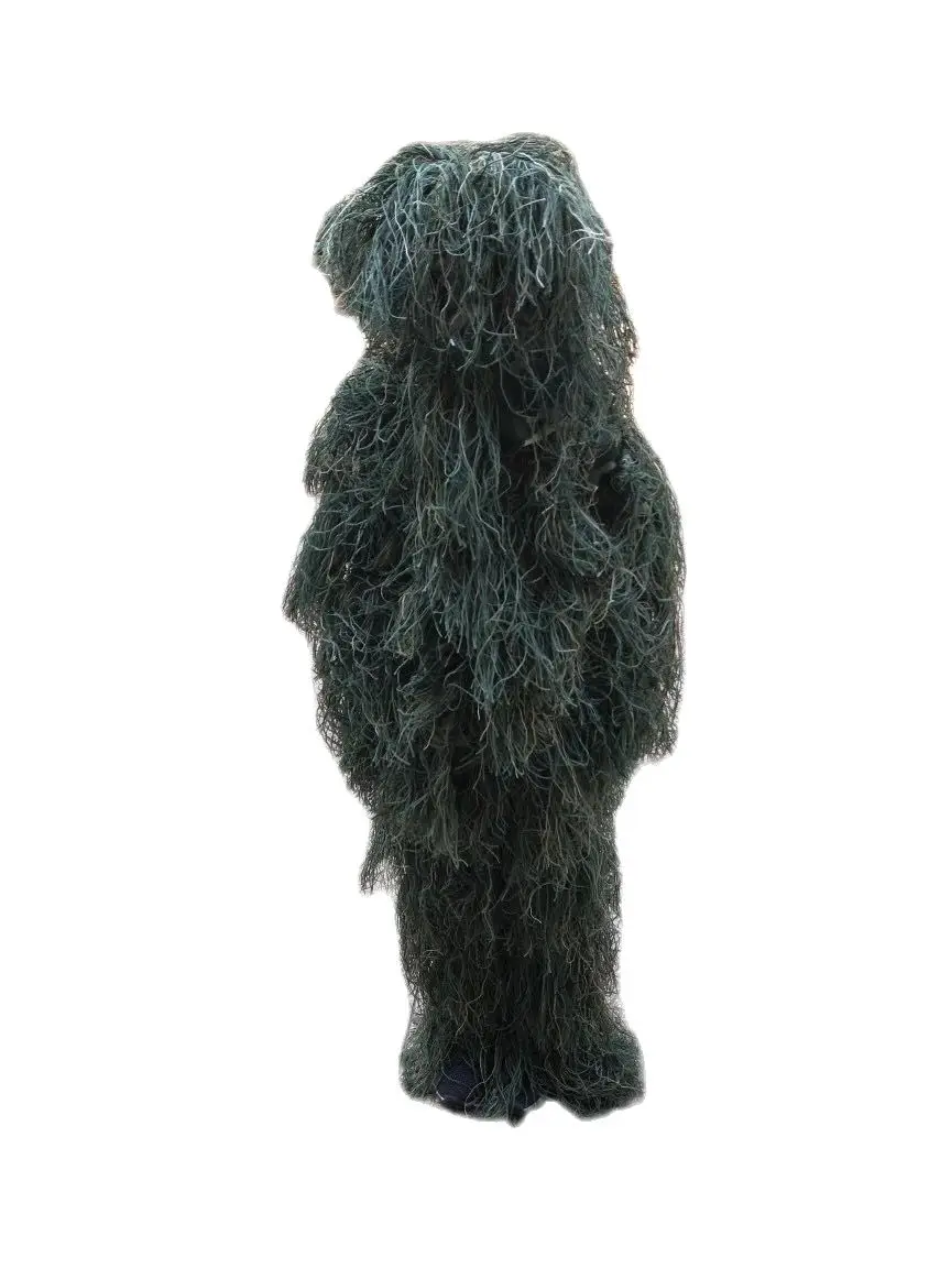child Tactical Sniper Universal Camouflage Suits Woodland Clothes Adjustable Size Ghillie Suit For Hunting  Set Kits new