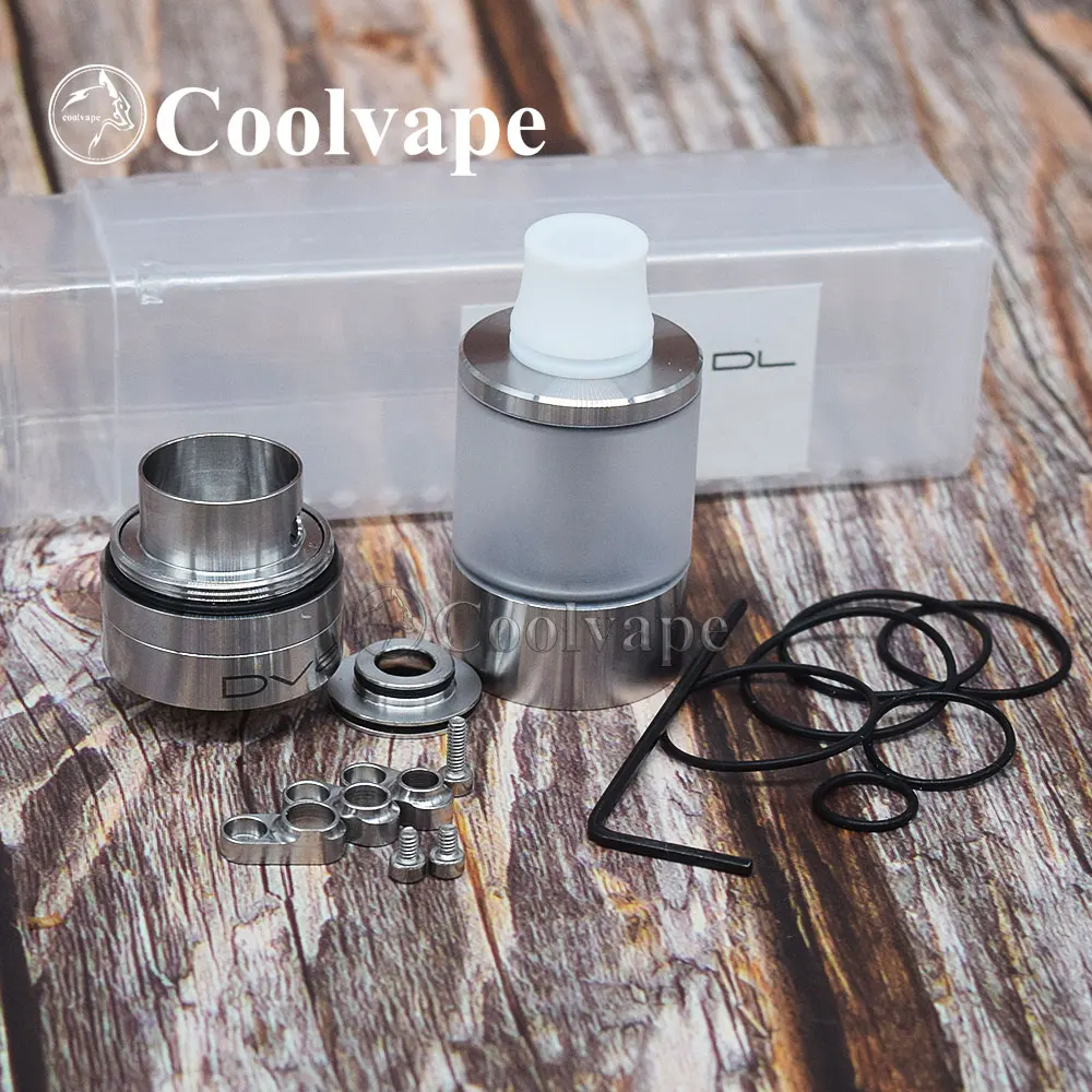 Coolvape Dvarw DL RTA خزان السجائر الإلكترونية 5 مللي/2 مللي سعة 24 مللي متر 316SS المرذاذ vape صالح 510 موضوع وزارة الدفاع vs Taifun GT4 S هيئة الطرق والمواصلات