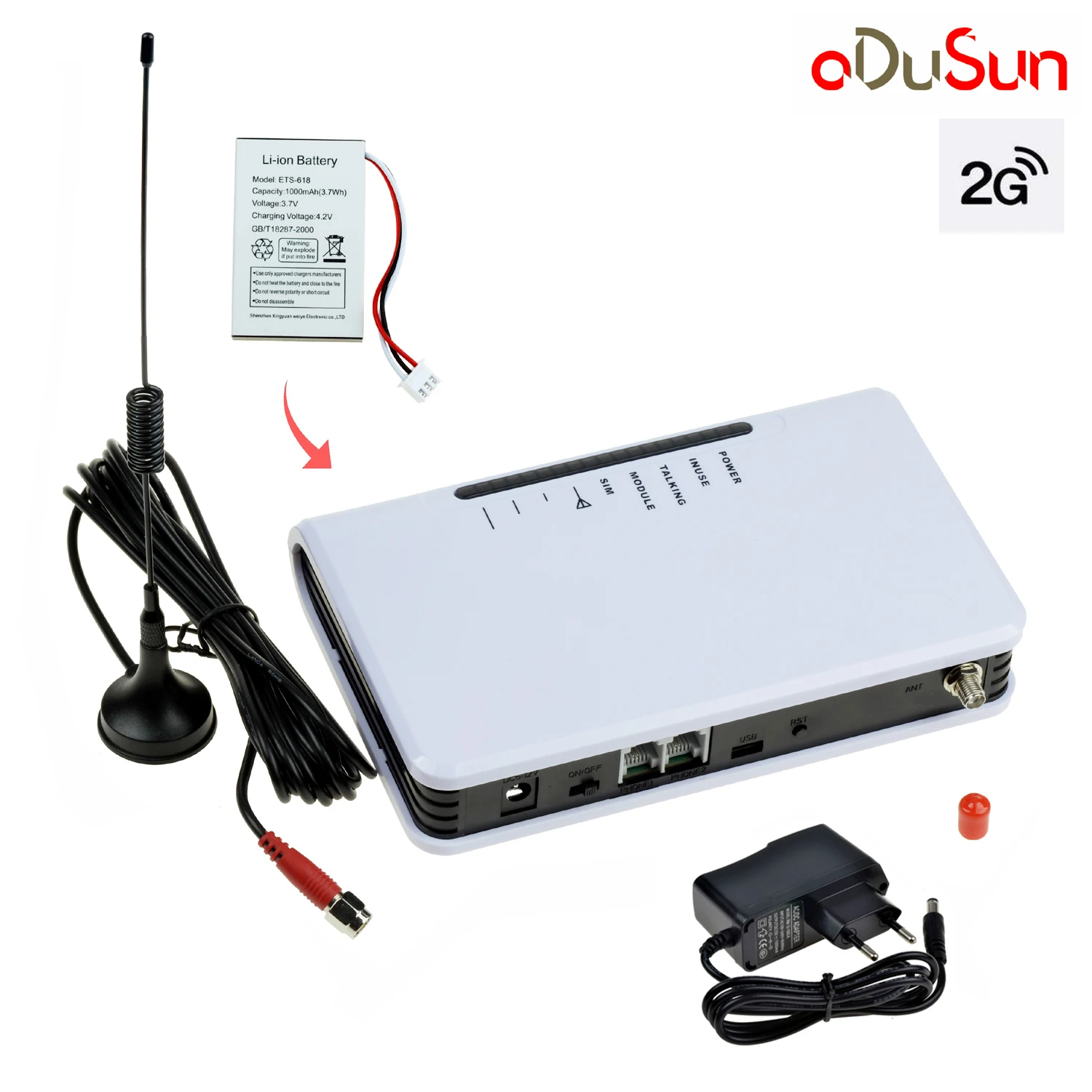 GSM 850/900/1800/1900MHZ Fixed Wireless Terminal With Inner Battery Support Alarm PABX QUECTEL Module Clear Voice Stable Signal