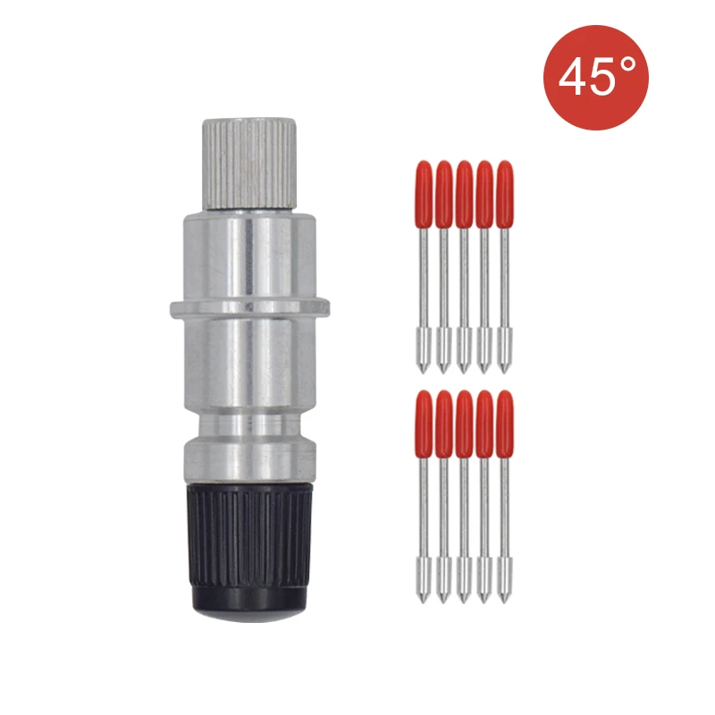 CB09 Graphtec-meshouder Met 15 Snijmessen – 30°, 45° En 60° Graden, Voor Vinylsnijders En Plotters, Geschikt Voor CB09U 3 miniatura