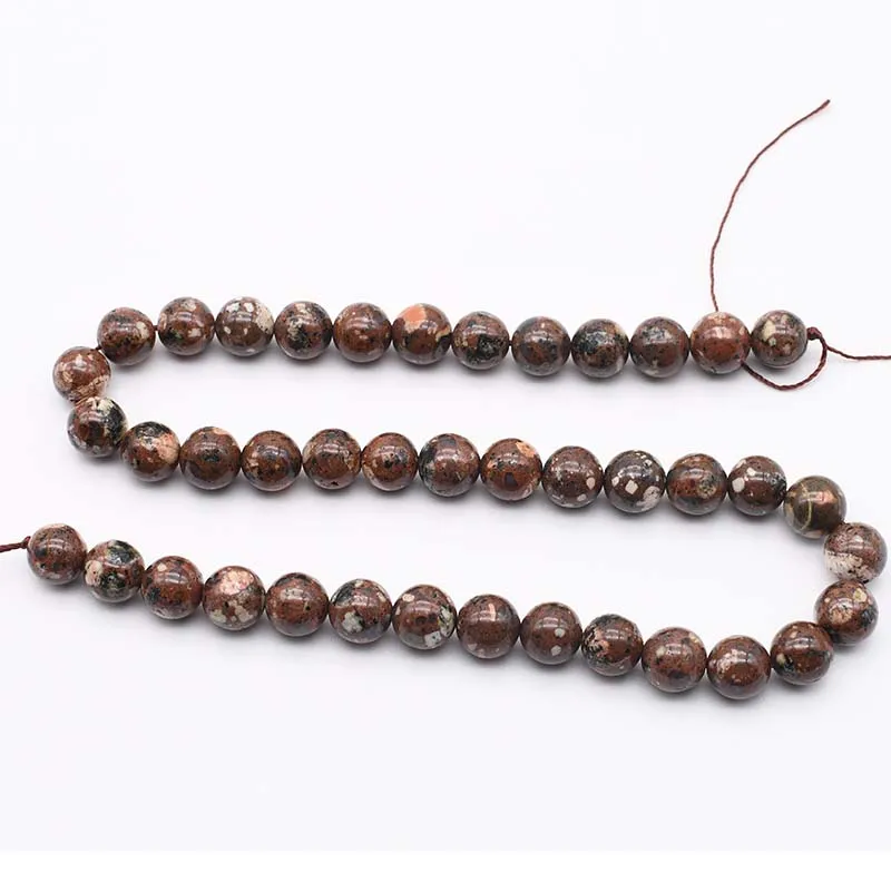 10 mm natural serpentine flat round ball beads DIY Necklace sling Earring Jewelry production free delivery