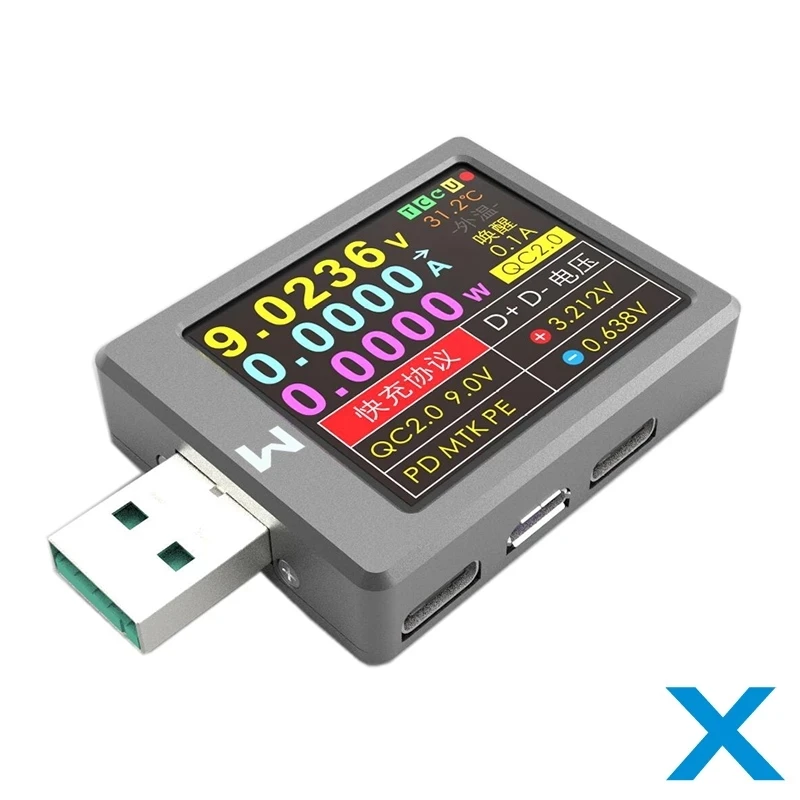 

WITRN-X-MFI current and voltage meter USB tester QC4+PD3.0 2.0 PPS fast charge protocol capacity