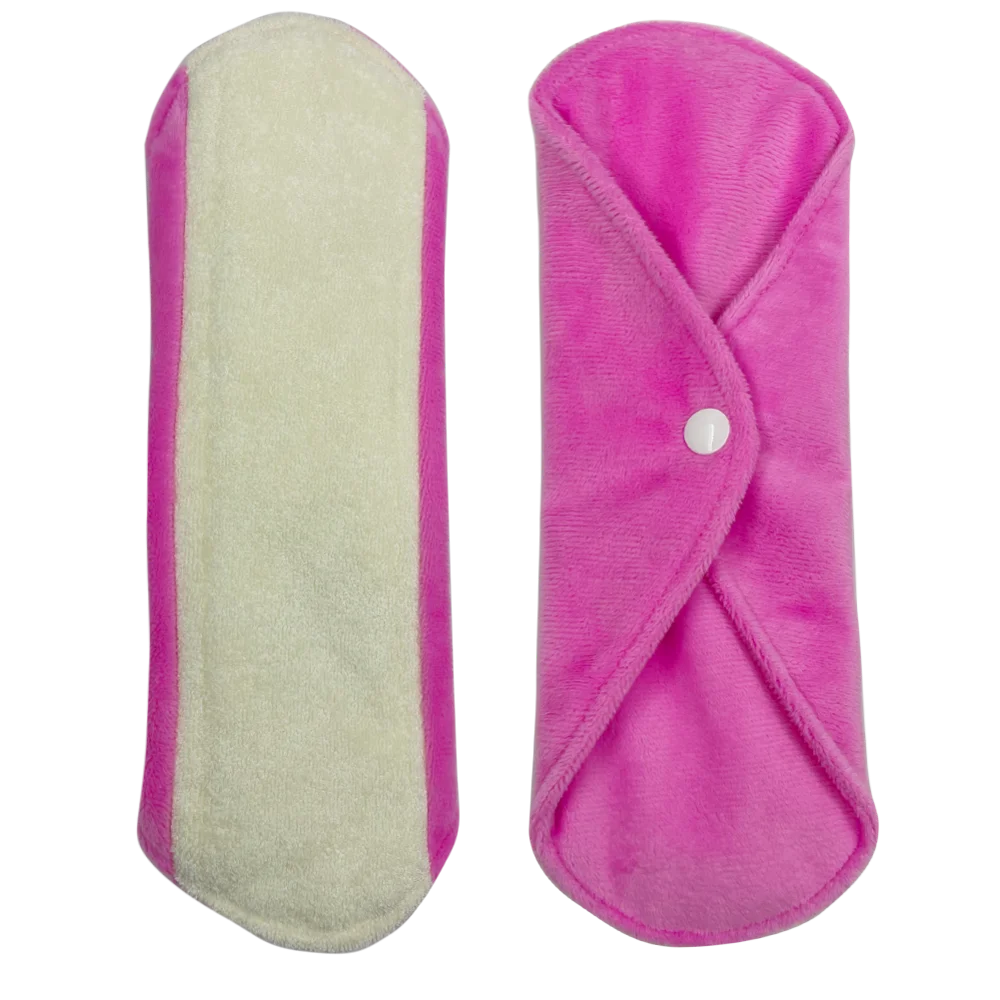 bamboo terry reusable menstrual pads for monthly, Washable sanitary napkins for women, minky plain color Postpartum Essentials