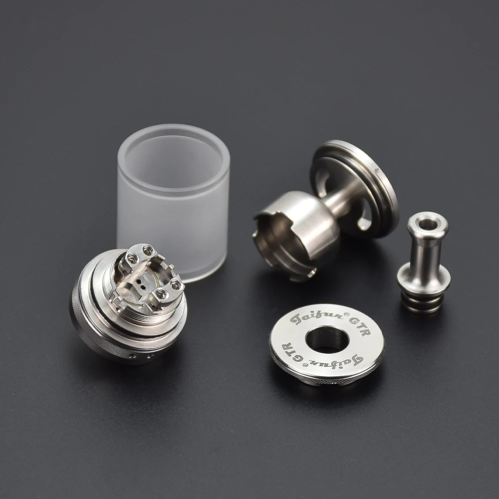 Taifun-atomizador GTR MTL RTA 316ss de 23MM, capacidad de 4ML, acolchado superior, bobina única, vaporizador reconstruible, tanque de cigarrillo