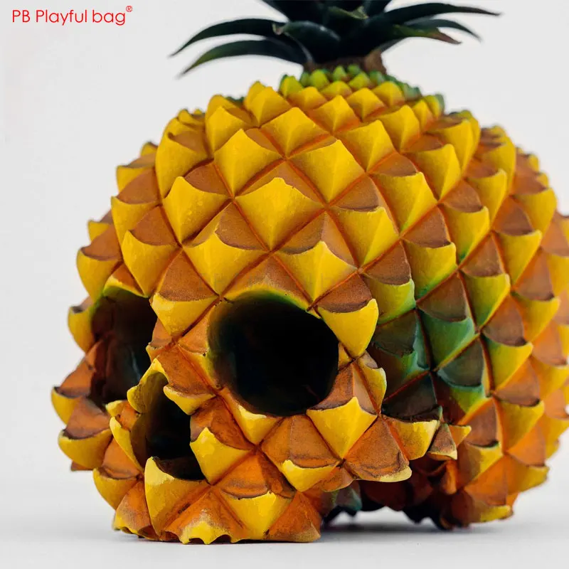 

Playful bag Resin skull pineapple Skull Halloween decorations Creative skull crafts New Halloween ornaments Action figure HG50