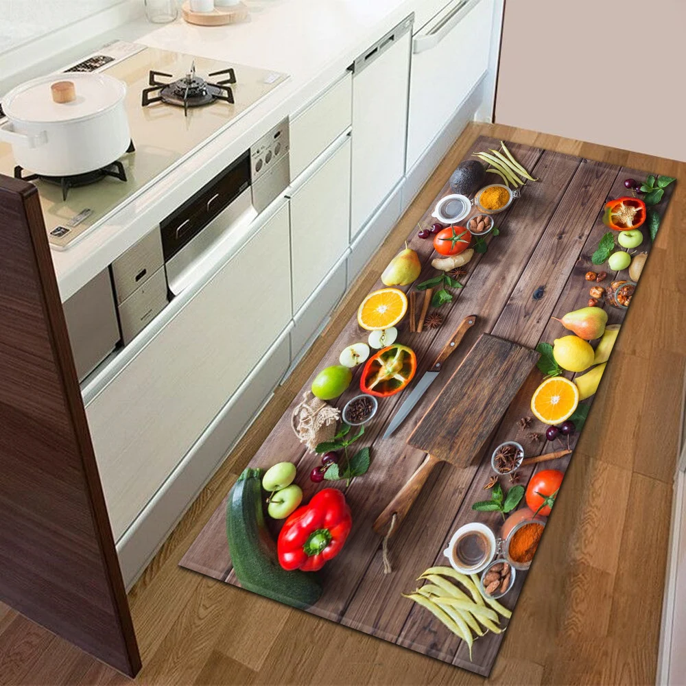 Decoration Kitchen Carpet Bedroom Floor Home Entrance Bathroom Anti-Slip Doormat Balcony Bedside Rug Children's Tatami Long Mat