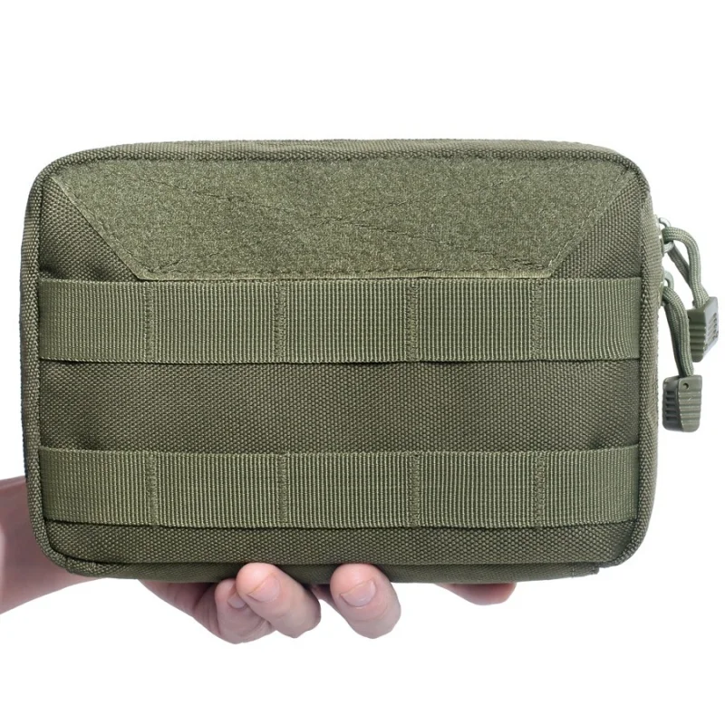 Outdoor Tactical Molle Admin Map Pouch Utility Medical Kit EDC Tool Bag Outdoor Camping Hiking Hunting Accessories Waist Pack