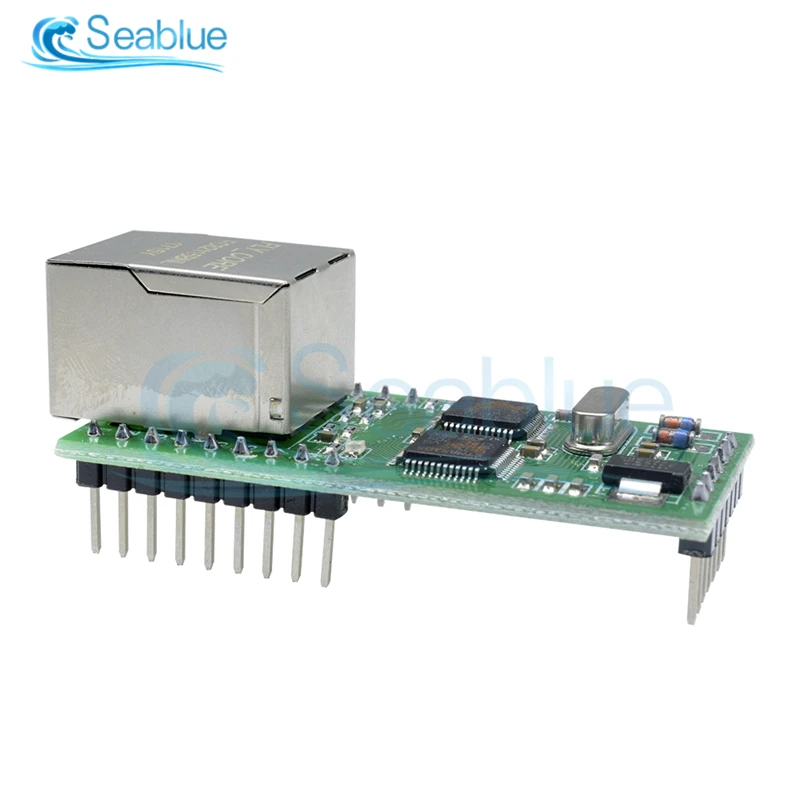 Imagem -06 - Ethernet Ttl Rs232 Série Ttl para Tcp ip Rj45 Conversor Módulo de Transmissão 3.3v ou 5v Suporte Automático Mdi Mdix Pcs
