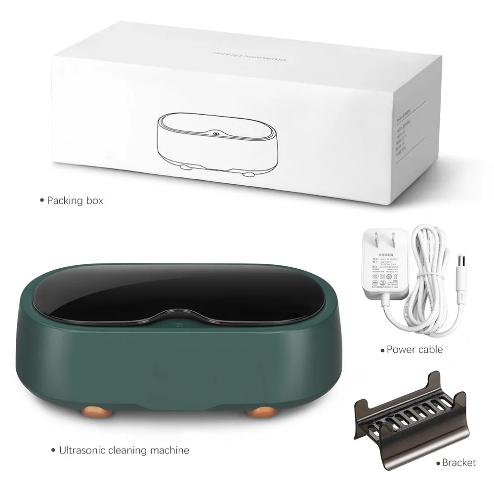 Mới Di Động Mini Gia Đình Siêu Âm Làm Sạch Tắm Siêu Âm Máy Giặt Máy Sóng Xe Tăng Trang Sức Kính Nhẫn Trắng Xanh