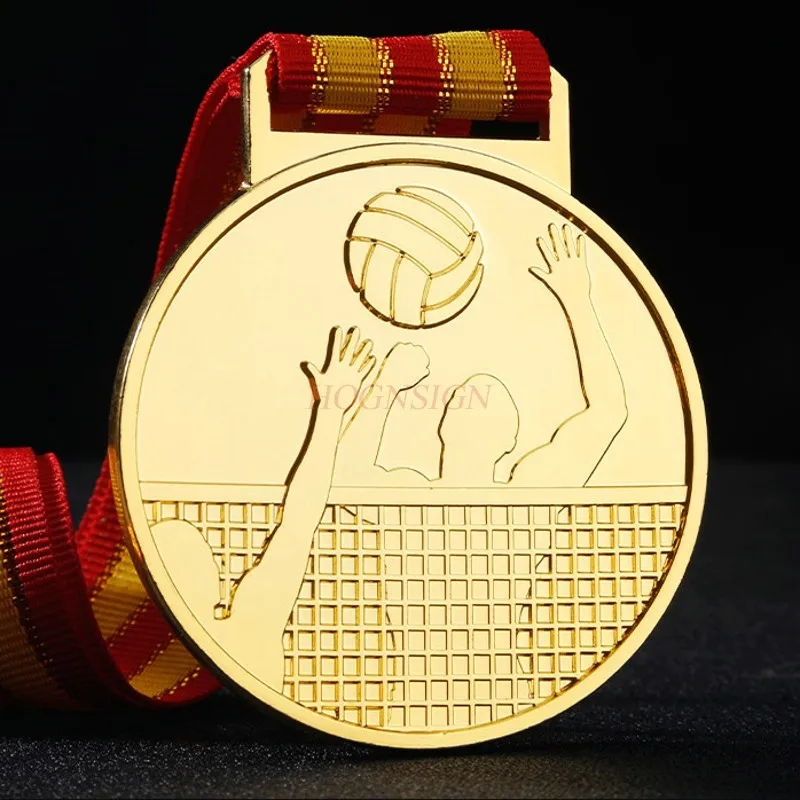 General Medal Volleyball Medal Listed Marathon Running Basketball Games Gold Medal Metal Student Prize