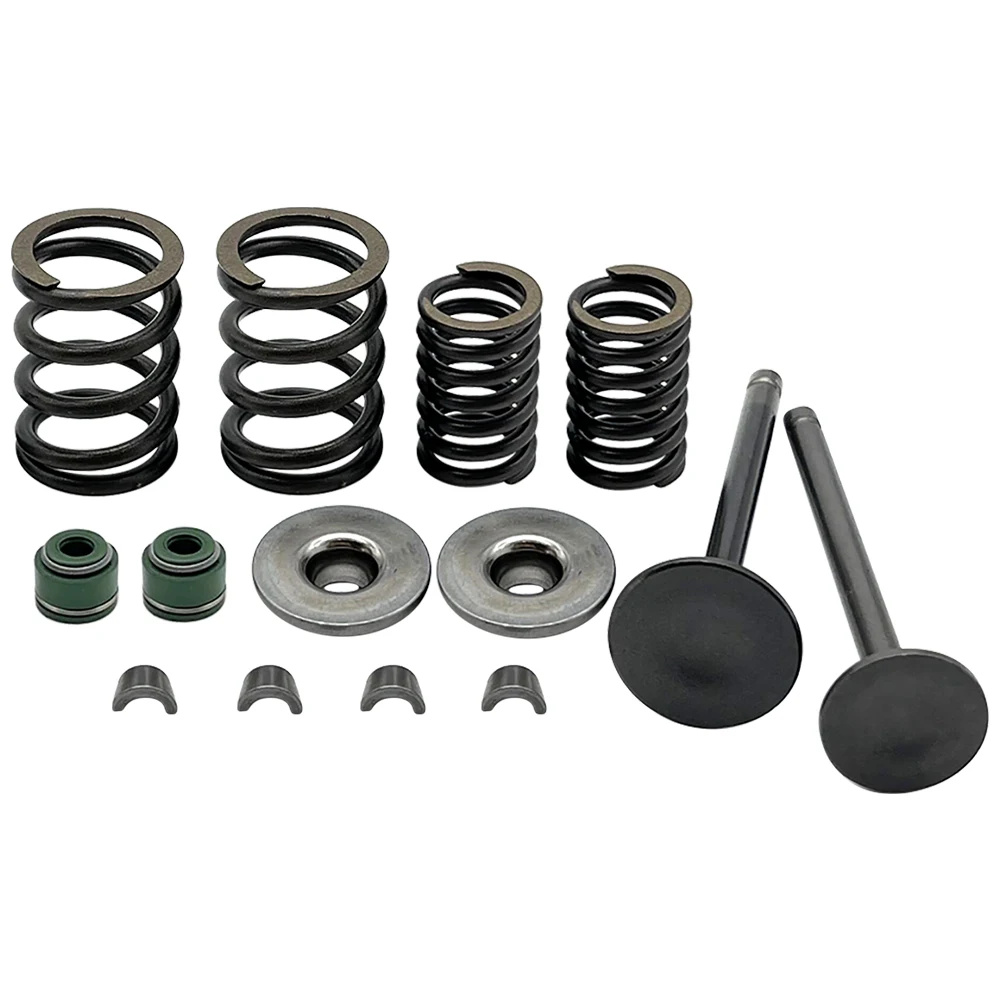 

Valve Set Exhaust Valve Intake Valves with Valve Seals Spring Compatible for Honda XR 80 XR80R 1985-2003