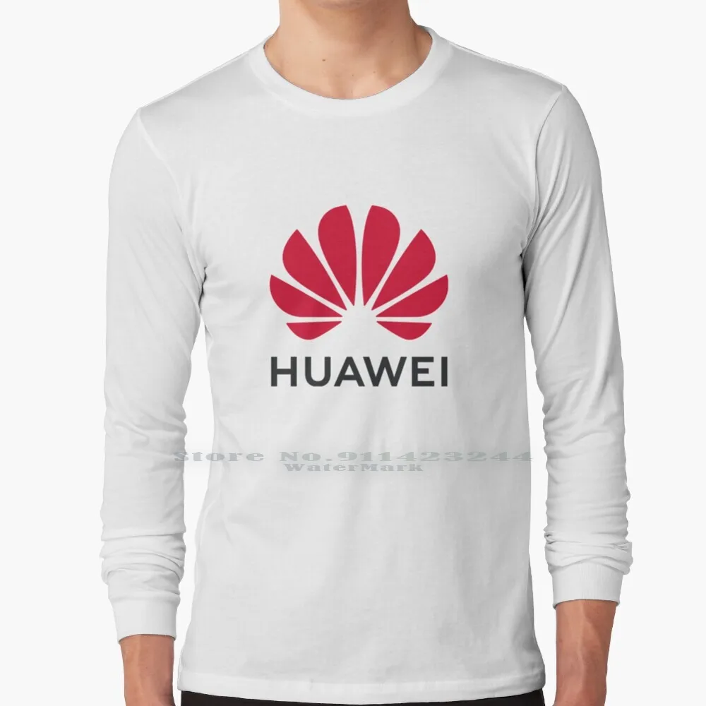 Huawei 100% Cotton Long Sleeve T Shirt Us Tech Alibaba Sea Shopee Google Ant Tencent Baidu Nio Xpeng Square Paypal Tee Short