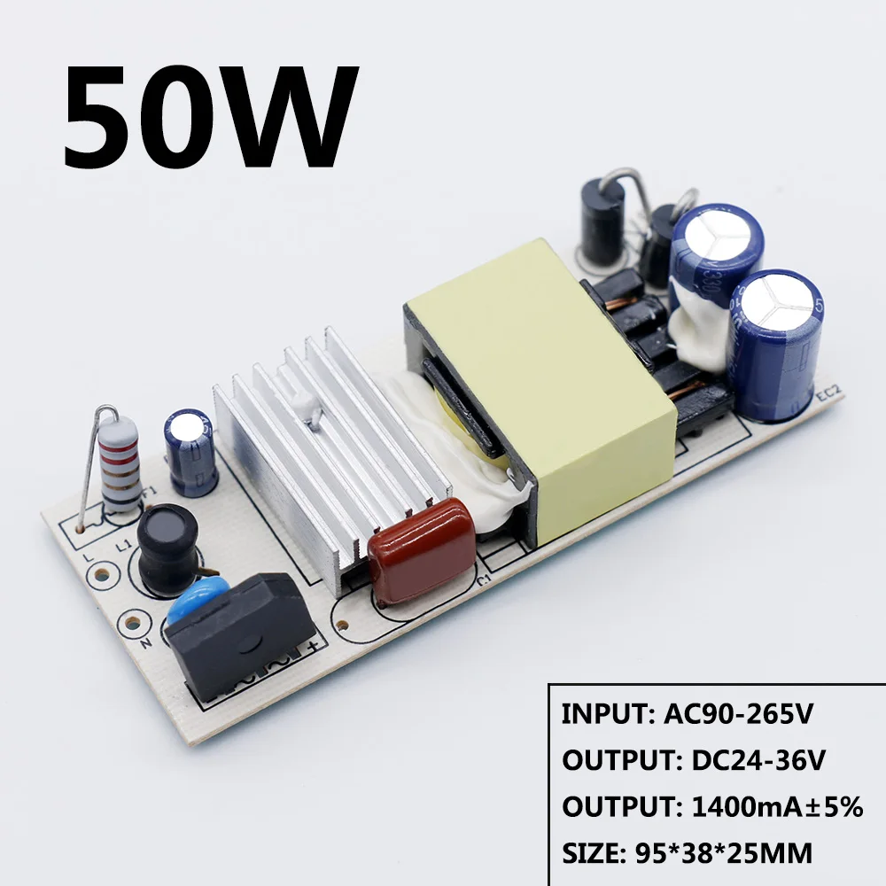LED Driver 20W 30W 40W 50W DC24-36V Power Supply Constant Current Automatic Voltage Control Lighting Transformers For LED Lights