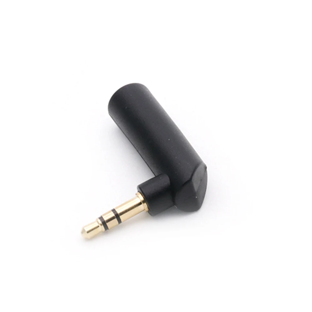 1pc Gold-plated Connector 2.5/3.5 jack Right Angle Female to 3.5mm 2/3Pole Male Audio Stereo Plug L Shape Jack Adapter Connector