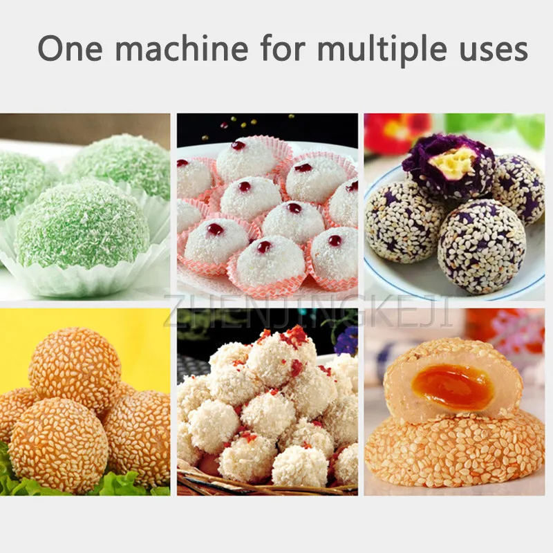 Pequena máquina de harina envoltória casa 220v comida frita pão pastelaria sobremesa arroz glutinoso produto envoltório pão gergelim comercial 900w