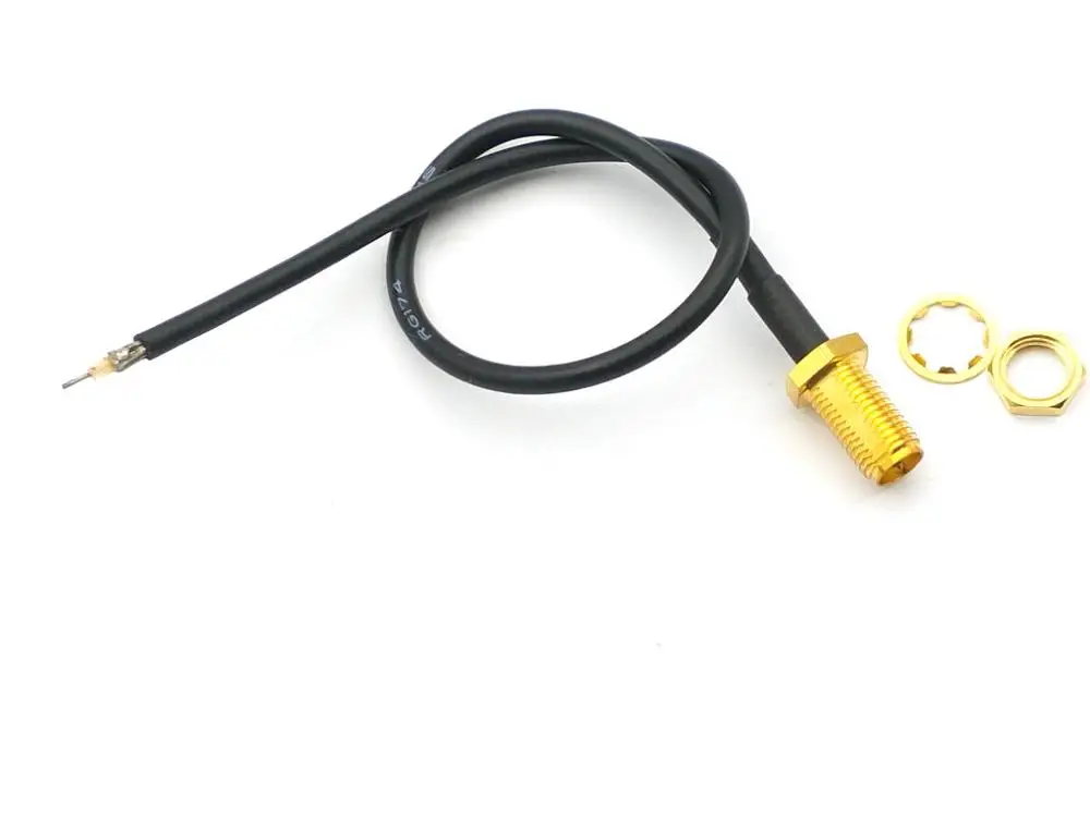 RP SMA female Pin Single end Connector RF pigtail Cable RG174