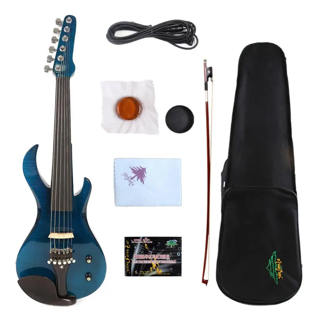 

Yinfente 6string Electric Silent Violin 4/4 Handmade Free Case Bow Cable #EV20