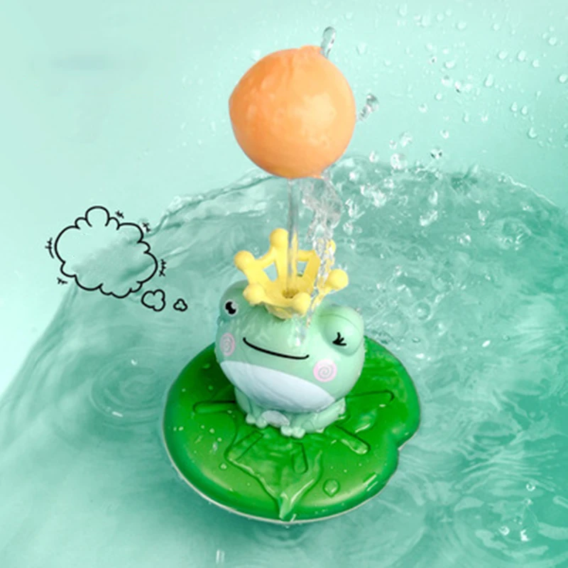 Bath Toys Spraying Water Electronic Frog Sprinkler Shower Game For Children Summer Toys