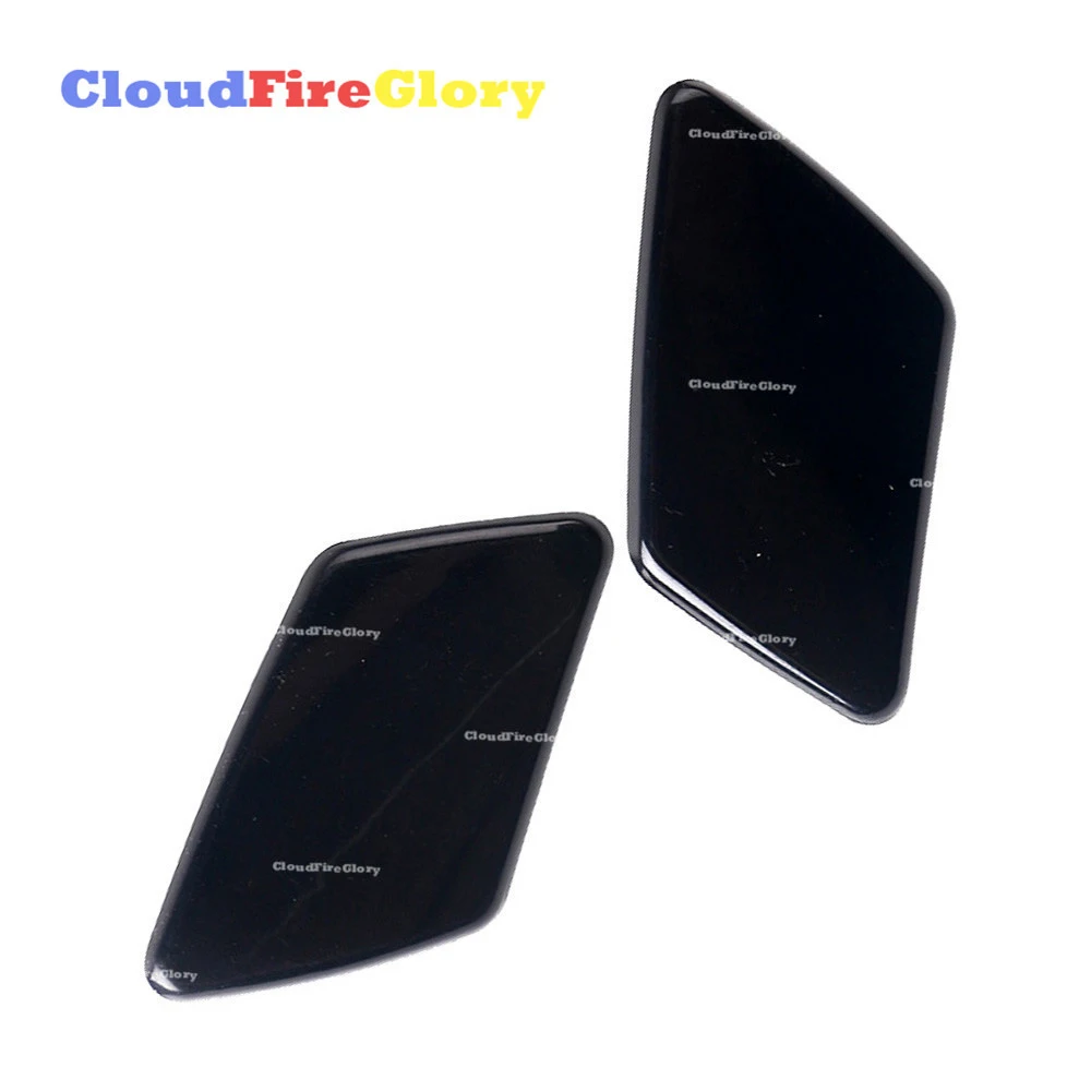 CloudFireGlory For Volvo S40 V50 2005 2006 2007 2Pcs Front Left Right Headlight Washer Covers Primed 39991798 39991799