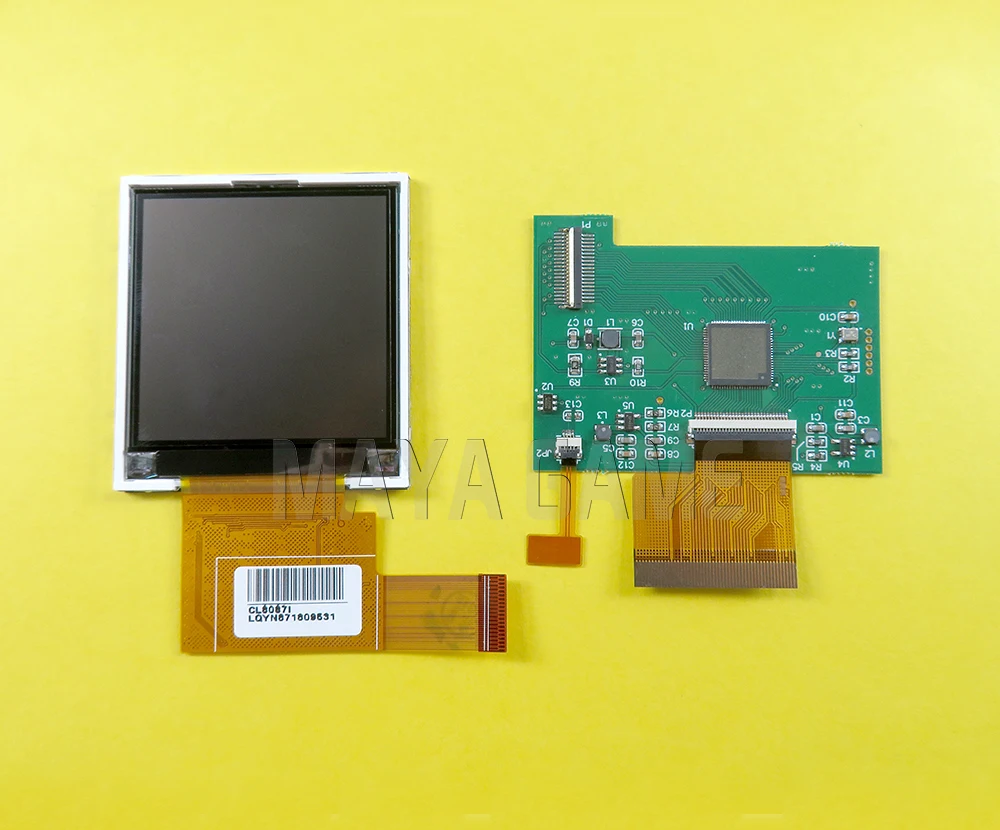1 مجموعة ل نينتندو GBC شاشة LCD تعديل عدة استبدال شاشات الكريستال السائل الخفيفة عالية سطوع قابل للتعديل 5 قطاعات الملحقات
