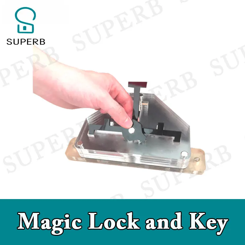 Superb Real Room Escape Game Prop Magic Lock and Key Put the key in right position in the magic lock to unlock escape room props