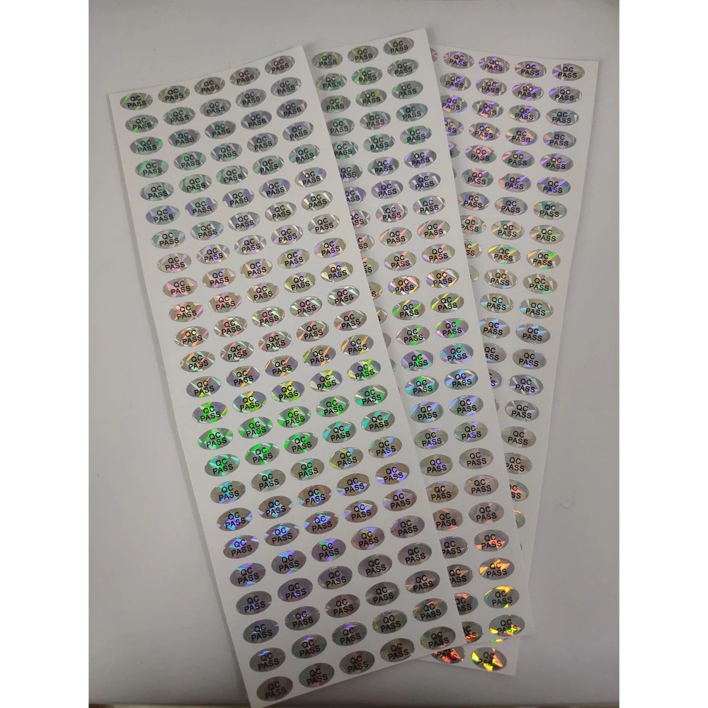 1000pcs 10*6mm QC Passed Hologram Stickers - Image 4