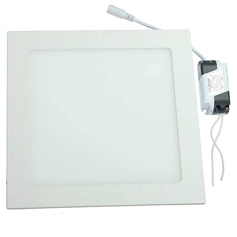 Kwadratowa lampa panelowa LED 3W 6W 9W 12W 15W 25W wpuszczone W sufit Panel świetlny Ultra cienki 110V 220V oświetlenie wewnętrzne do wystroju domu